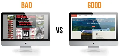 bad vs good site