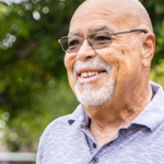 A man smiling